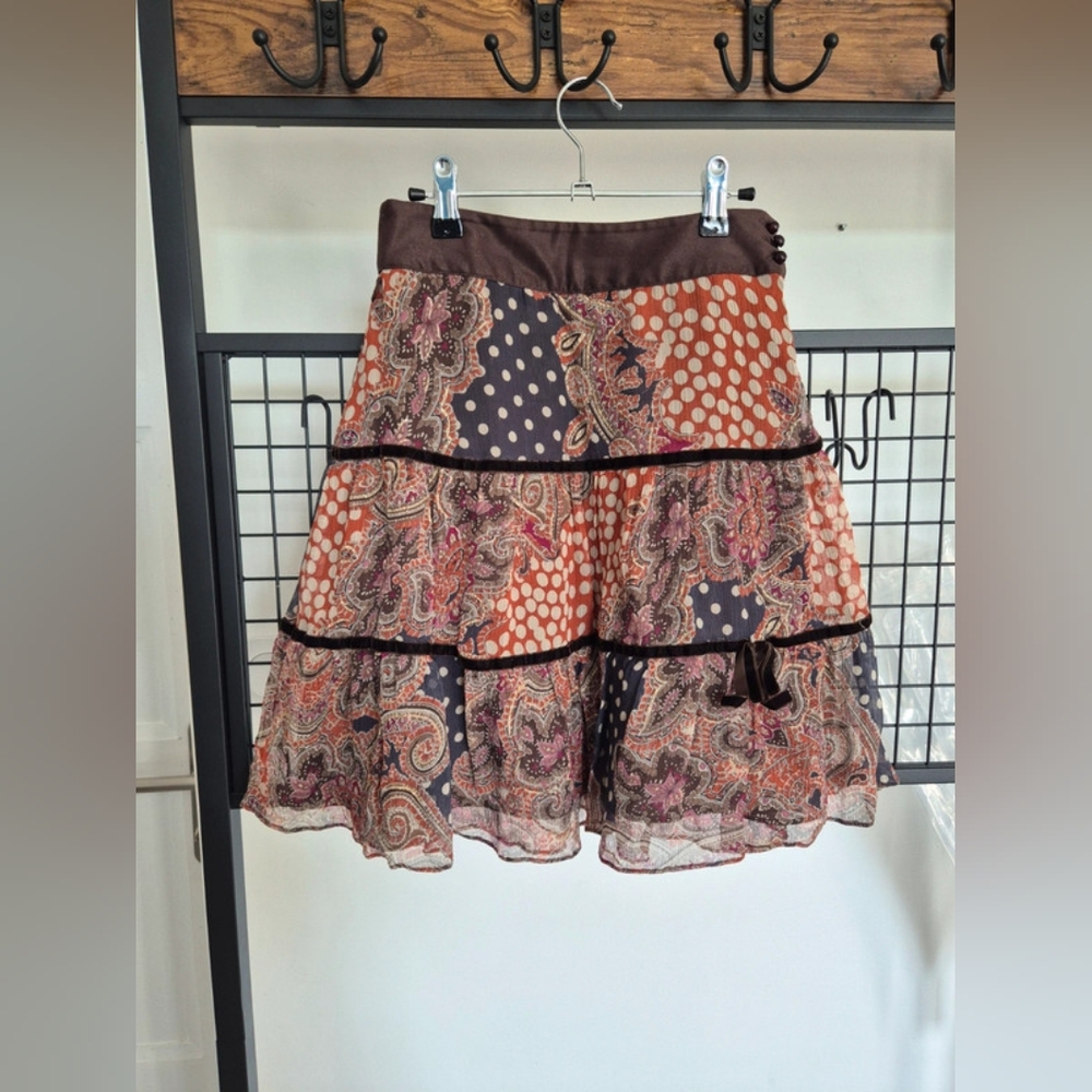 Paisley and Polka Dot Women's Skirt